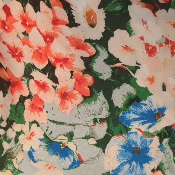 Zara floral mini Spring easter Lightweight Multicolor sundress Size Large - Picture 11 of 11